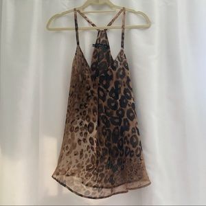Patterson J Kincaid animal print tank top